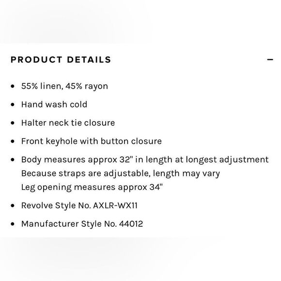 ALIX NYC Romper Womens Sz Small Revolve Cavalier in Black linen blend Vacay New - Picture 5 of 13